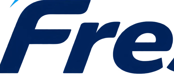 Close view of the italic letterforms in the word “Fresh”, showing the forward lean and rounded bowls.
